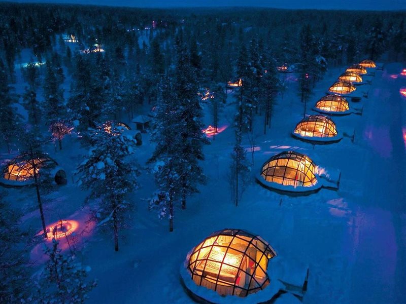 تعرف على Aurora Village  فنلندا أجمل الأماكن السياحية 