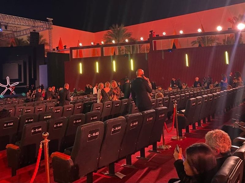 أولى صور مسرح حفل افتتاح مهرجان الجونة السينمائي 