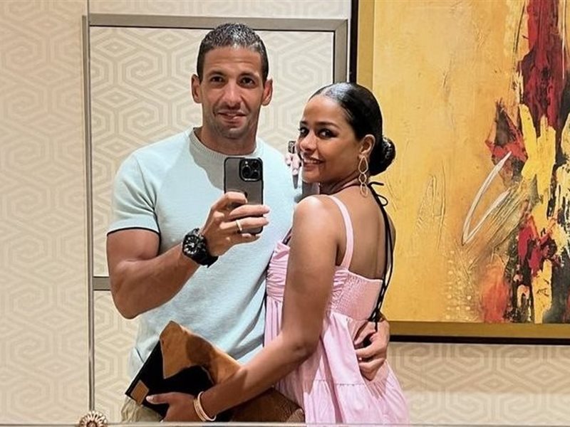 هكذا احتفلت أسماء أبو اليزيد بعيد ميلاد زوجها (صور)