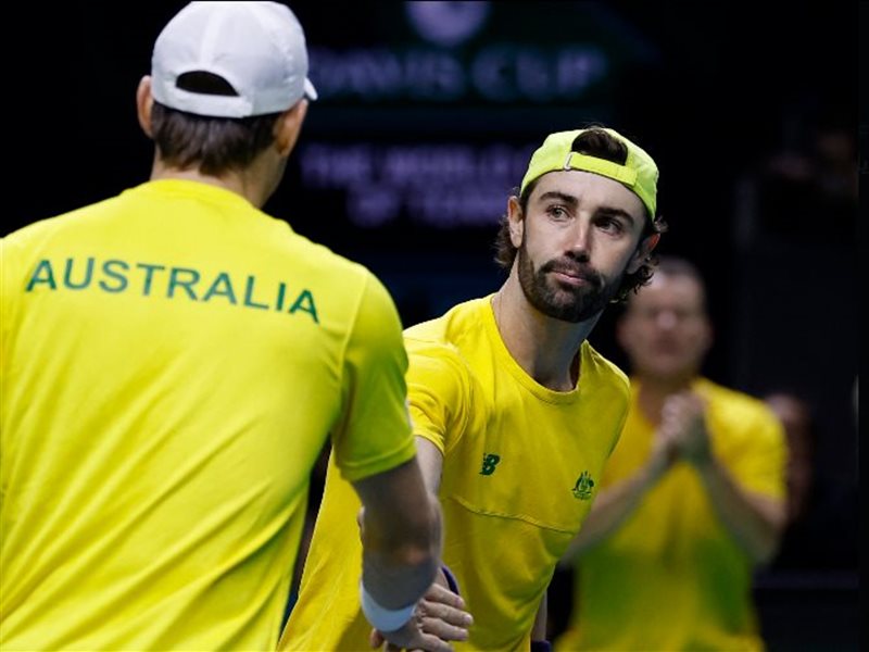 أستراليا تتألق في كأس ديفيس وتتخطى الولايات المتحدة لتصل إلى نصف النهائي