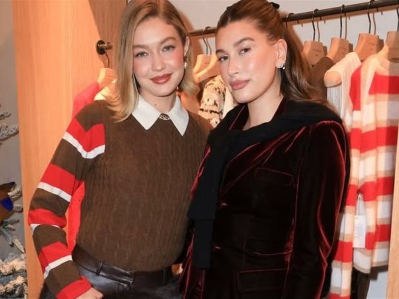 هايلي بيبر وكايلي جينر يدعمان جيجي حديد في افتتاح متجرها  