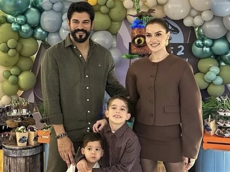 بوراك أوزجيفيت وفهرية أفجان يحتفلان بعيد ميلاد ابنهما كرم في أجواء عائلية دافئة 