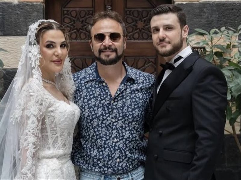 مكسيم خليل يحتفل بزفاف شقيقته ديانا في دمشق 
