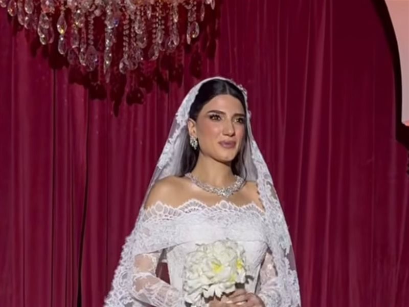 نارين بيوتي تتألق بفستان زفافها ببصمة إيلي صعب