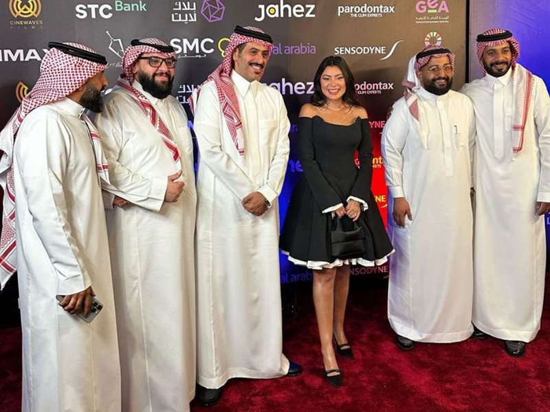 تركي آل الشيخ ينشر كواليس العرض الخاص للفيلم السعودي 