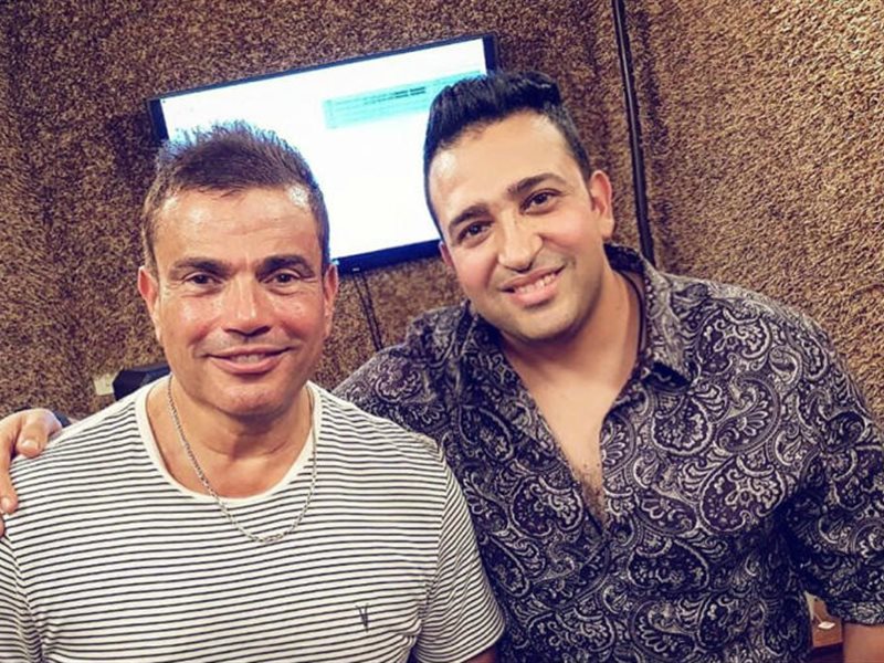 تامر حسين يحتفل بمشواره مع عمرو دياب: 