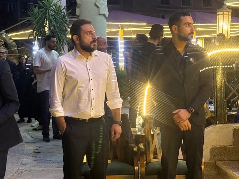 محمد الشرنوبي يستقبل عزاء ابن عمه المهندس محمد صلاح الشرنوبي بمسجد الشرطة