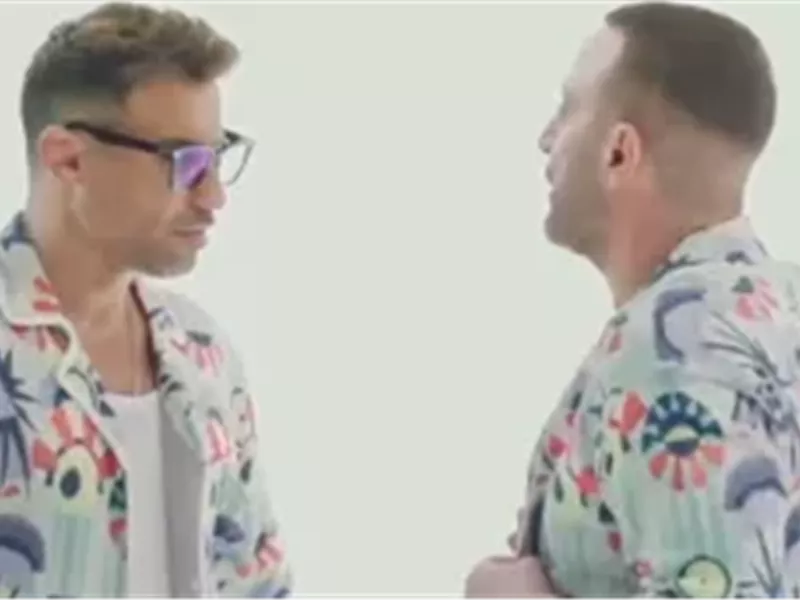 أحمد السقا وأحمد فهمي يروجان لفيلمهما الجديد 