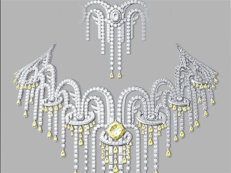 المصممة دلفينا ديليتريز فندي تصمم مجموعة Eaux d’artifice مستوحاة من وحي جمال نافورة تريفي الشهيرة 