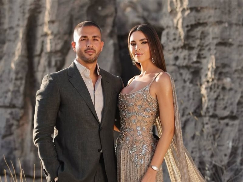 سيلو صعب وزين قطامي يكشفان عن أول إطلالة من احتفالات ما قبل الزفاف بتوقيع إيلي صعب