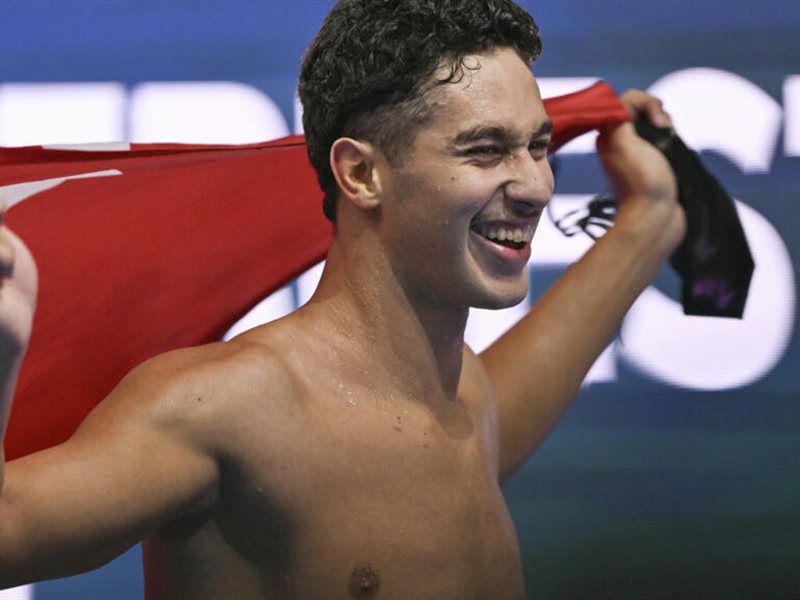 أحمد الجوادي يعادل إنجاز الحفناوي ويتوج بذهبية 1500 م حرة