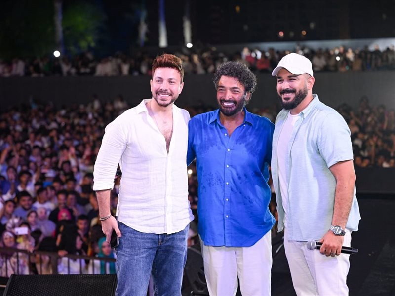 بالصور .. حميد الشاعري يشعل أضخم حفلات العلمين الجديدة بـ