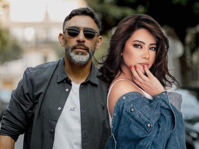 شيرين عبد الوهاب وعمرو مصطفى يحتفلان بطرح أغنية 