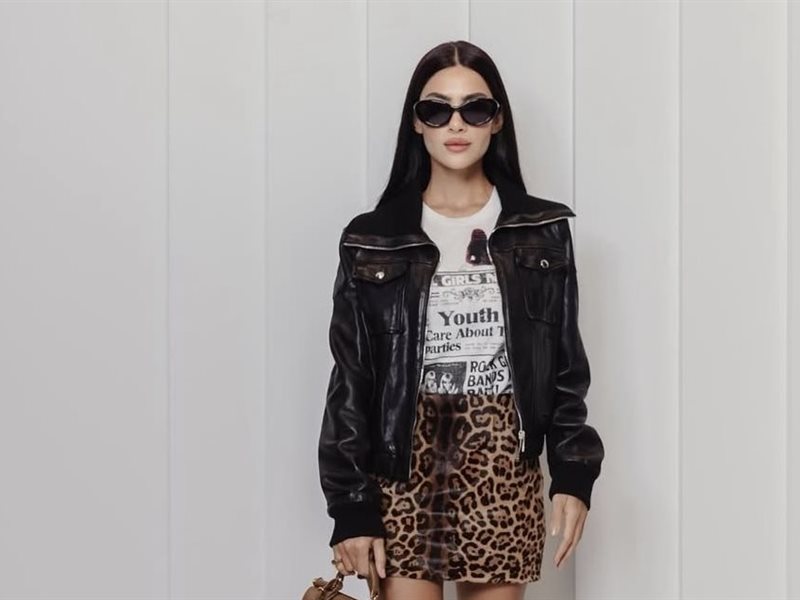 هدي المفتي تخطف الأنظار في احدث عروض dolce & gabanna  في اسبوع الموضة في ميلانو 