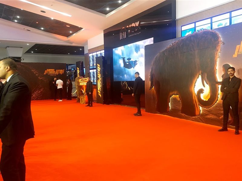 بالصور.. الاستعدادات النهائية للعرض الخاص لفيلم 