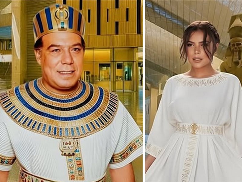 ناهد السباعي تعيد فريد شوقي للحياة بإطلالة فرعونية وتوجه رسالة لجمهورها