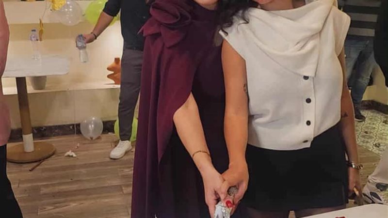 امل رزق وابنتها لمي