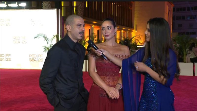 محمد فراج وزوجة بسنت