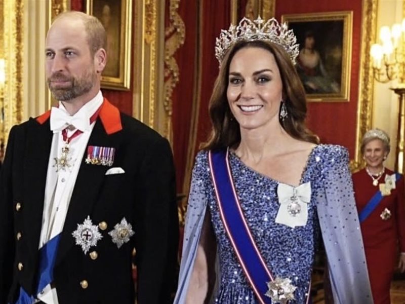 أميرة ويلز كيت ميدلتون تخطف الأنظار في مأدبة رسمية على شرف الرئيس الألماني