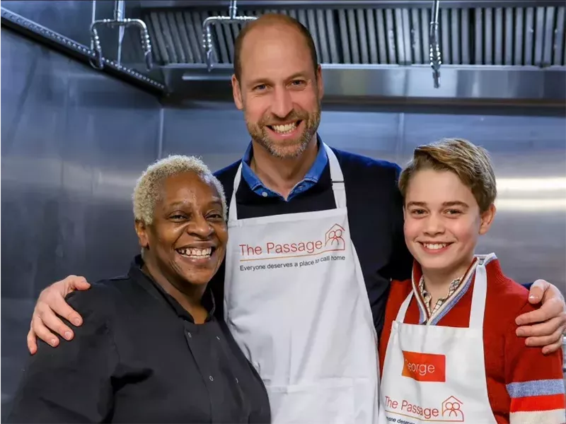 على غرار والدته الأميرة ديانا.. ولي العهد البريطاني الأمير ويليام ونجله جورج يزوران منظمة 