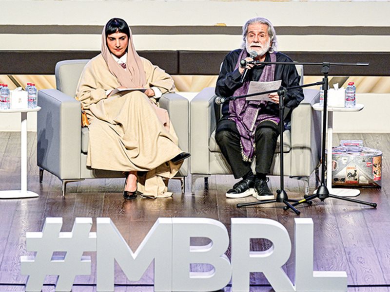 مارسيل خليفة من مكتبة محمد بن راشد : اللغة والشعر هما الخلاص من سوء الواقع