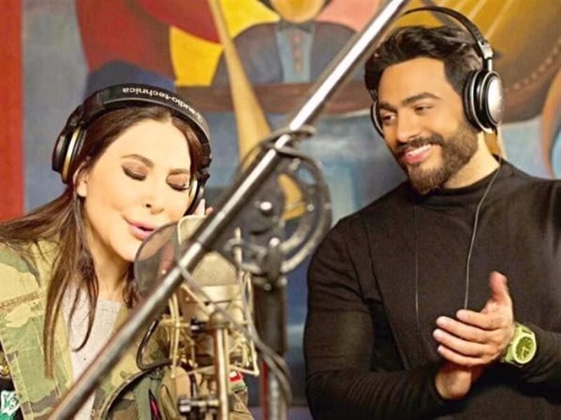 أربع قنوات تنقل حفل اليسا وتامر حسني الليلة مباشرة