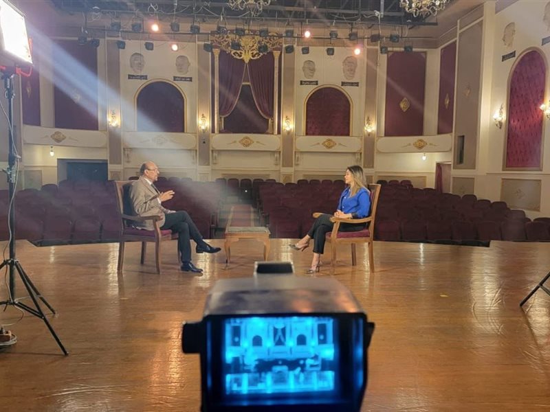 محمد صبحي يصور لقاءً خاصاً مع 