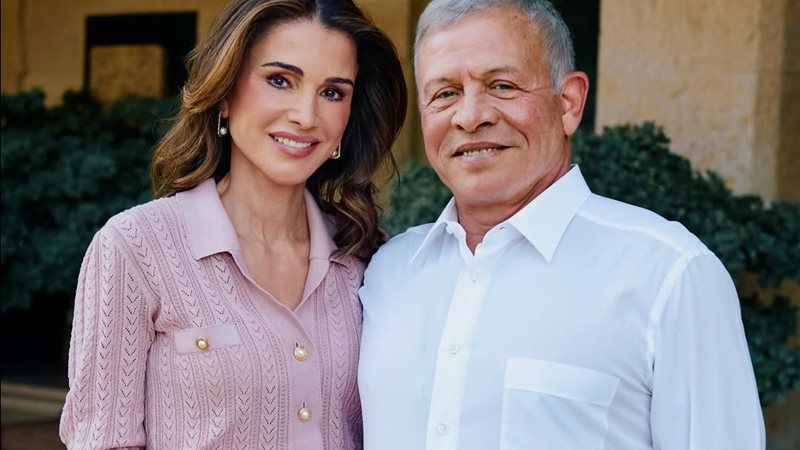 الملكة رانيا والملك