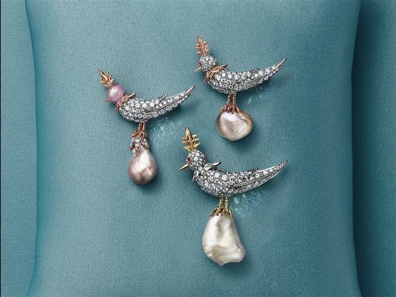  Tiffany تكشف عن تحفة فنية تمزج الطبيعة بالحرفية الرفيعة في مجموعة the bird on a pearl