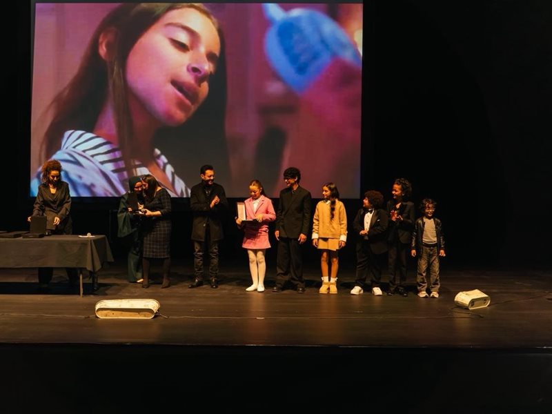 تكريم ابطال مسلسل لعبة وقلبت بجد والنجم احمد زاهر وايسل رمزي بمهرجان حكاوي