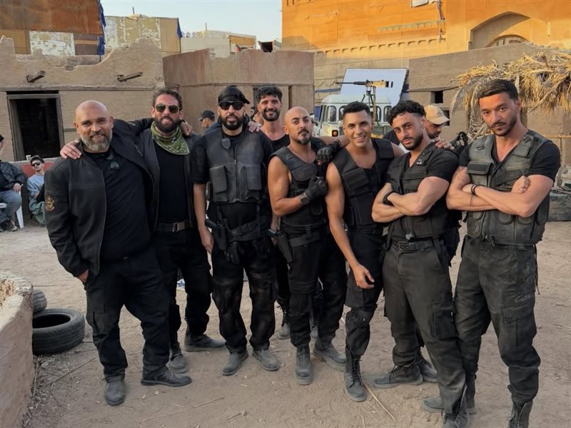 كواليس فيلم أكشن عالمي لأحمد السقا وفرنش مونتانا.. صور