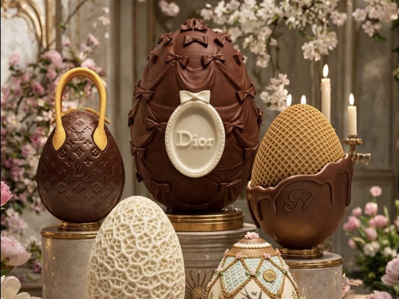 بيض الشوكولاتة يتحول إلى تحف فنية فاخرة في عيد الفصح 2026