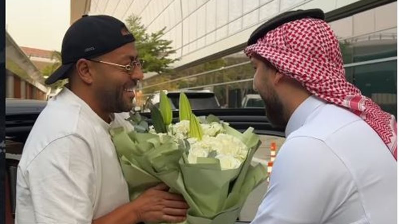 تامر عاشور لحظة وصوله
