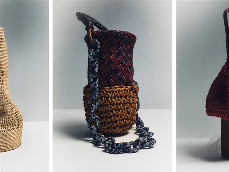 الحقائب المنسوجة تفرض حضورها بتصميمات متنوعة تجمع بين العملية والأناقة