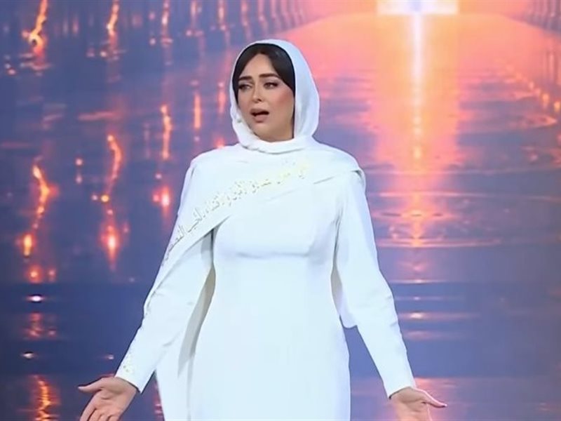 هبه مجدي خلال الحفل 