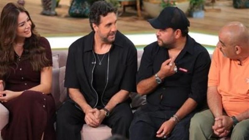 ابطال مسرحية خيال مريض مع برنامج معكم 